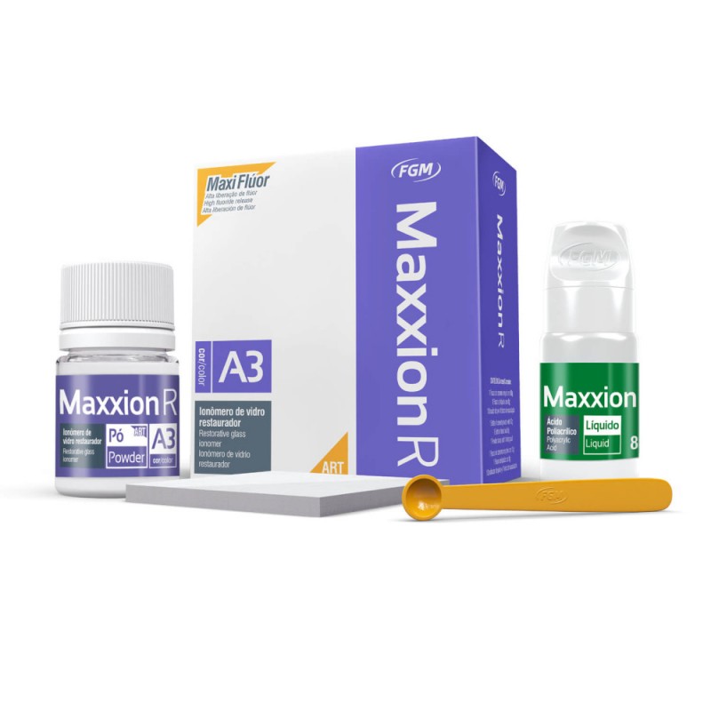 Maxxion R Kit A3, Self-curing Glass Ionomer for Restoration