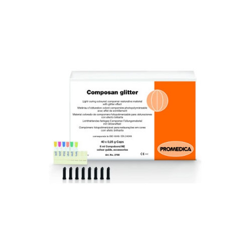 Composan Glitter, Colored Compomer Filling, Capsule, Kit
