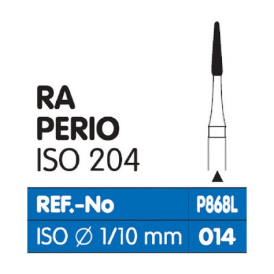 Perio Diamond Burs RA, Depth Marker 868L, Fine Grit, FG-014