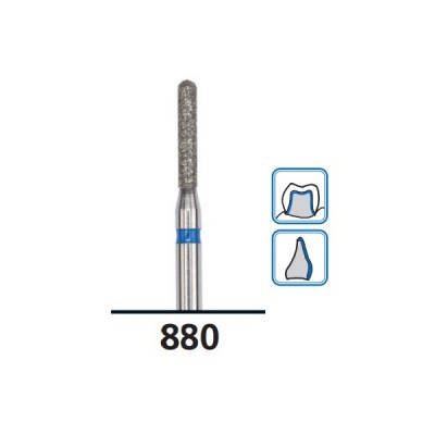 Round-End Cylinder Diamond Burs G880, Coarse Grit, FG-016