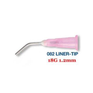Prebent Needle Tips, for Liners, Pink (18G)