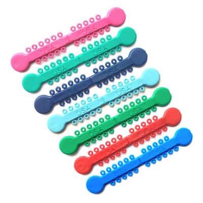 Versa-Tie, Elastomeric Ligature Ties, Yellow