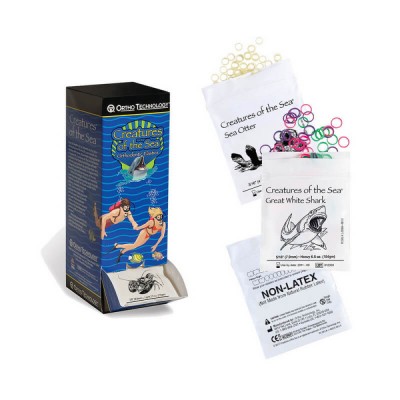 Elastics Amber Light 3/8" Lobster, PK/50