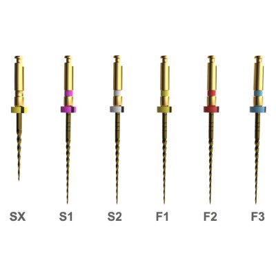 E-Flex S, Rotary File Ni-Ti L 31mm, Assorted, PK/6