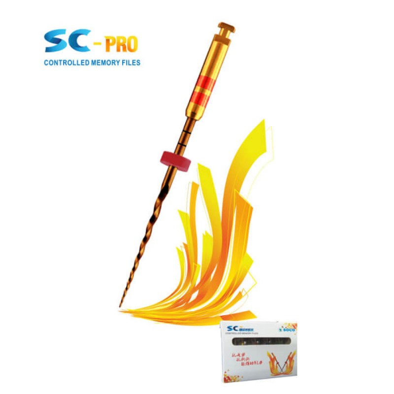 SC-PRO Root Canal Rotary Files, Taper/Size Assorted, 25mm