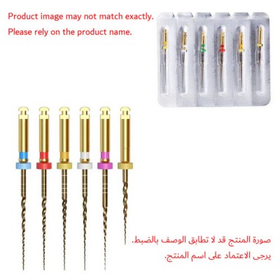 TG6 Engine, Shaping NITI Gold Rotary File, L21, Assorted