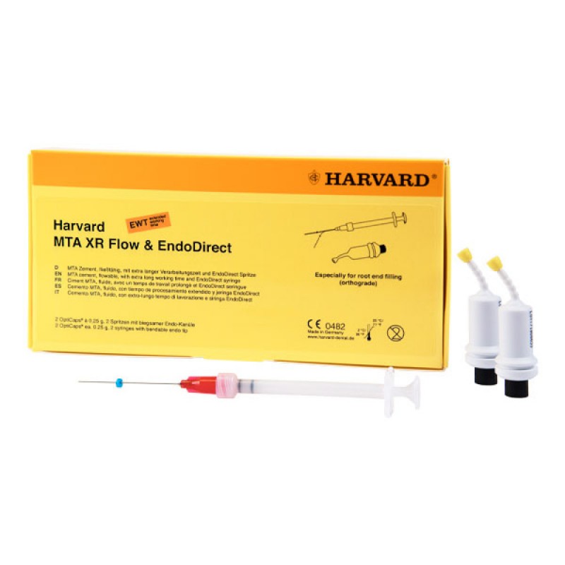 Harvard MTA XR Flow EWT OptiCaps & EndoDirect Syringe