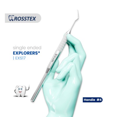 Dental Explorer 17, Handle No. 4, Single Ended