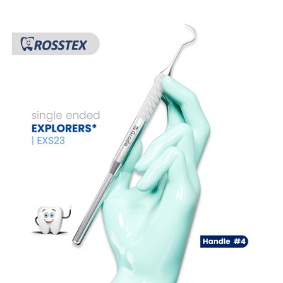 Dental Explorer 23, Handle No. 4, Single Ended