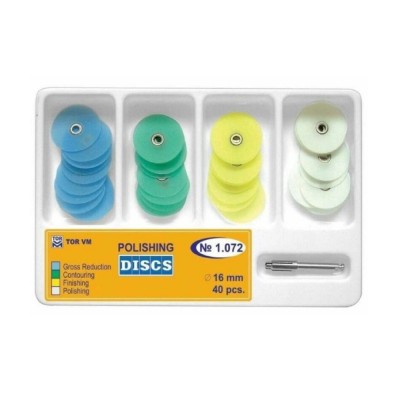Composite Polishing Discs, Assorted Grits, PK/40