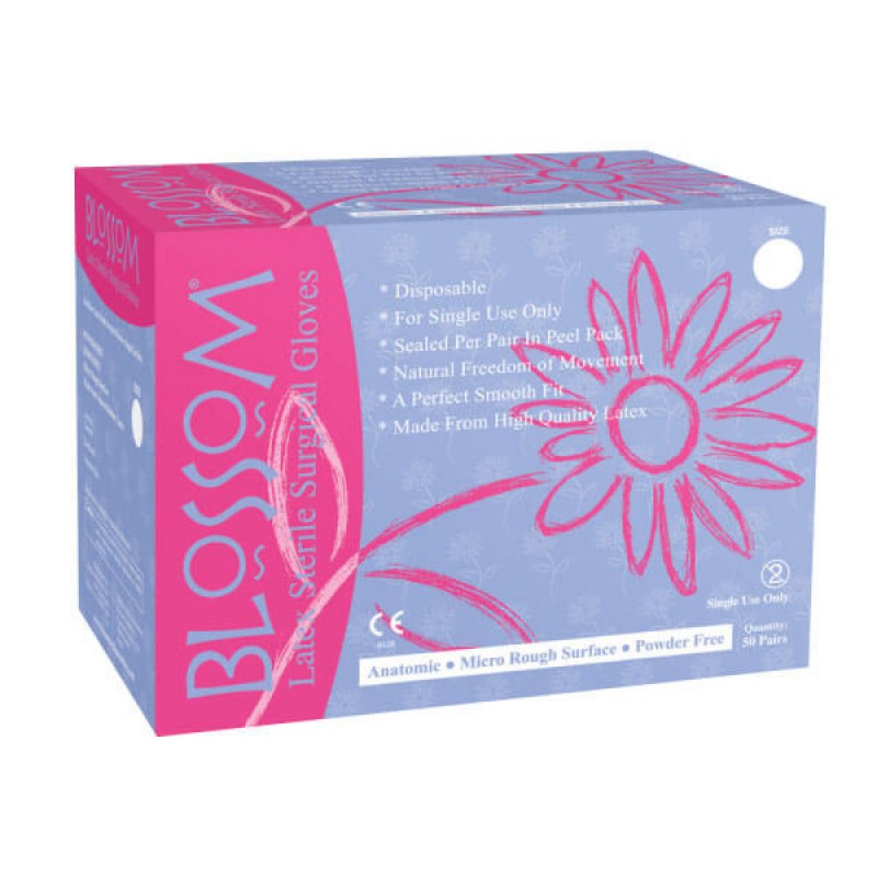 Powder Free Latex Sterile Surgical Gloves (No. 7.5), PK/50 Pair