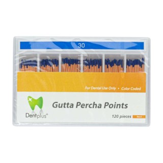 Dentplus Gutta Percha Points, No. 50, PK/120