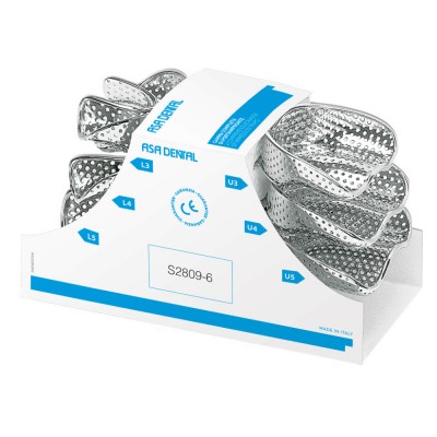 S.S. Impression Tray Anterior Depressed Set/6