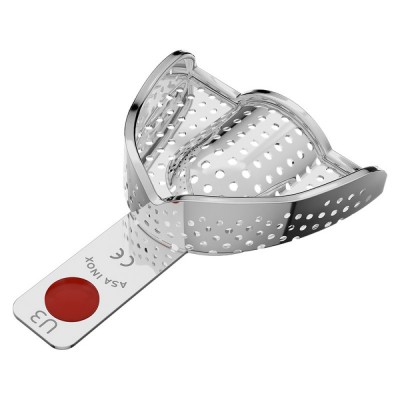 S.S. Perforated Impression Tray Perma-Lock Upper No. 3