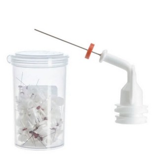 NaviTip, Apex Delivery Tips, 30G, White, 17mm Length