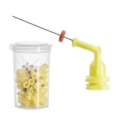 NaviTip, Apex Delivery Tips, 30G, Yellow, 21mm Length