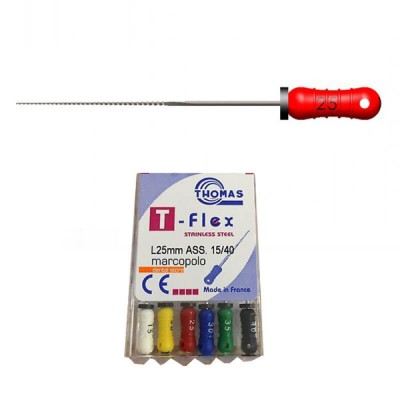 Thomas K-File T-Flex 25mm No. 30 Stainless Steel