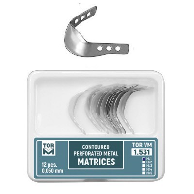 Perforated Contoured Metal Matrices, Medium with Ledge