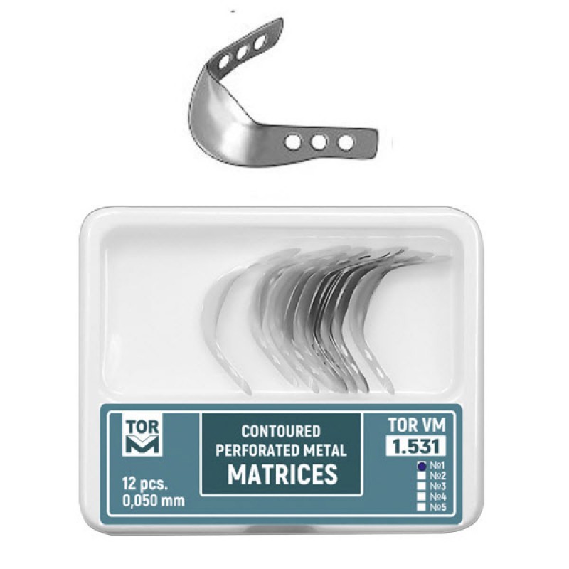 Perforated Contoured Metal Matrices, Medium with Ledge