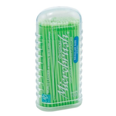 Microbrush Applicator, Regular, Green, 2.0mm