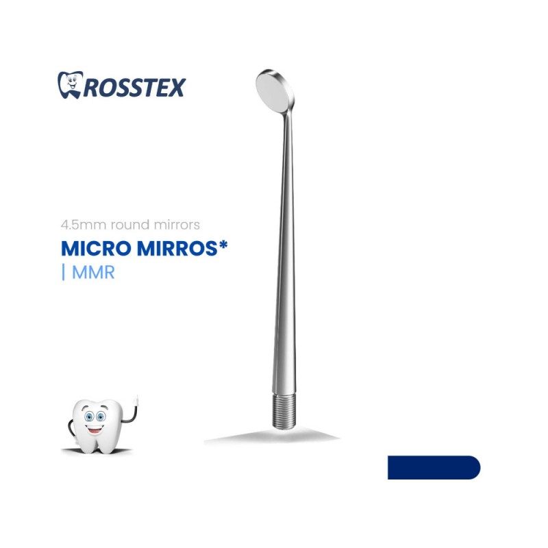 Dental Micro Mirror, Round, Ø4.5mm, Large