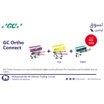 GC Ortho Connect, LC Adhesive for Brackets & Buccal Tubes, 2.9g Syringe, PK/2