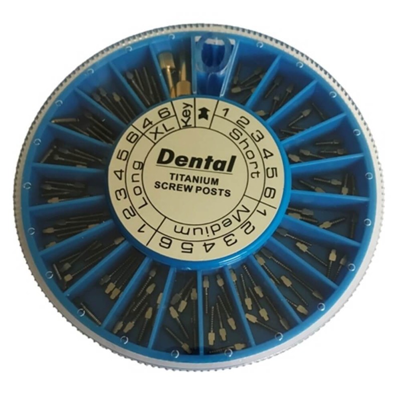 Screw Post Titanium, Box/120