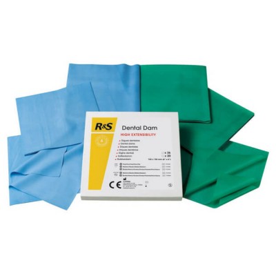 Dental Dam, Natural Latex, Medium Green, Sheet