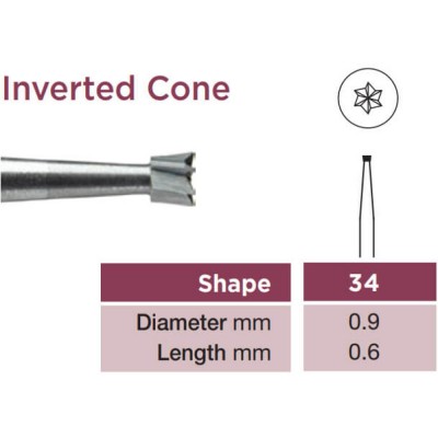 Operative Carbide Bur, Inverted Cone, RA-009