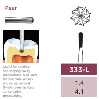 Operative Carbide Bur, Pear Long, FG-014