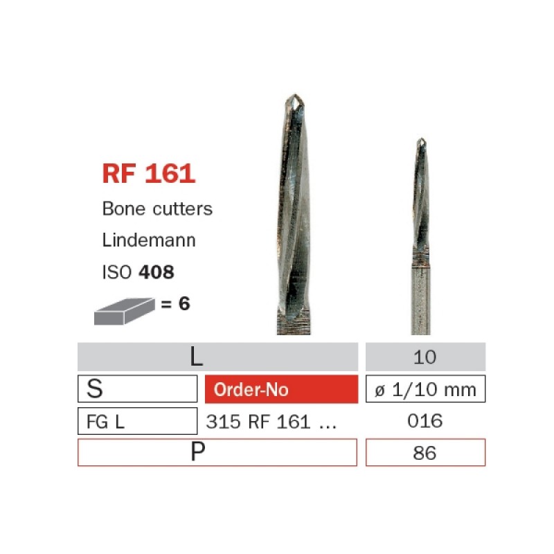 Surgical Carbide Bur, RA 016, Long, Bone Cutter ISO No. 408