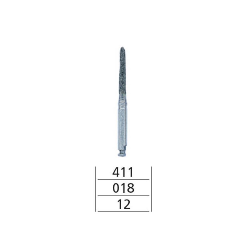 Surgical SS Diamond Coated Burs, Bone Cutter, RA Long 411-018