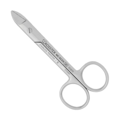 Surgical Scissor Crown, 12.0 cm, Straight/Serrated, T/C