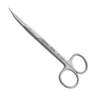 Surgical Scissor Goldmann-Fox, 13.0 cm, Serrated/Curved, T/C