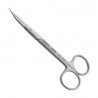 Surgical Scissor Goldmann-Fox, 13.0 cm, Serrated/Curved, T/C