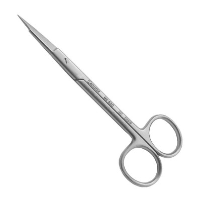 Surgical Scissor Goldmann-Fox, 13.0 cm, Serrated/Straight, T/C