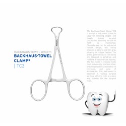 Surgical Clamp Backhaus-Towel, 9.0 cm