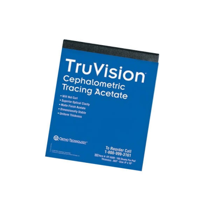 TruVision Cephalometric Tracing Pad, 8x10, PK/100
