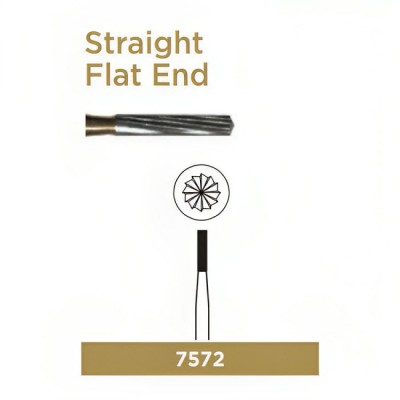 Trimming & Finishing Carbide Bur, Cylinder, FG-010, 12 Blades