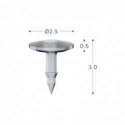 Membrane Tack, 3mm, 10 pcs